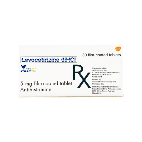 XYZAL Levocetirizine Dihydrochloride 5mg Film-Coated Tablet 30's price ...